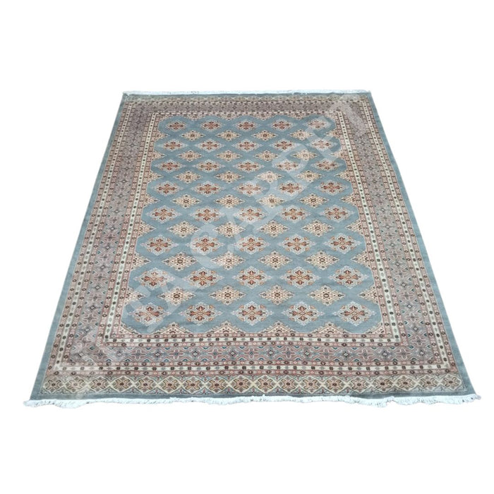 Hand-Knotted Geometrical Bokhara Jaldar Carpet - 250x200 cm - Kaku112
