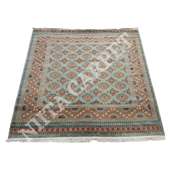 Hand-Knotted Geometrical Bokhara Jaldar Carpet - 250x200 cm - Kaku109
