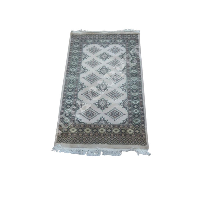 Handmade Jaldar Carpet - Geometric Design, Single Knot, SIZE: 2.5' x 4' - Kaku156