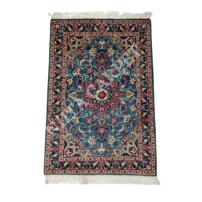 Handmade Wooden Carpet - Iranian Design, Double Knot Quality, SIZE: 3' x 2' - Kaku140